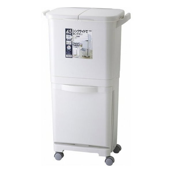 縦型分類ワゴンペール45W グレー 幅40×奥行き34×高さ80cm RSD-99