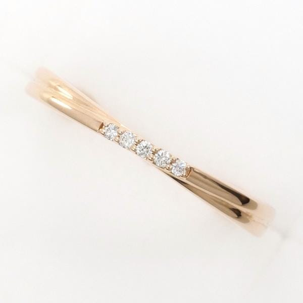 カナル4℃ K10PG リング 指輪 9号 ダイヤ 総重量約1.6g ジュエリー 中古