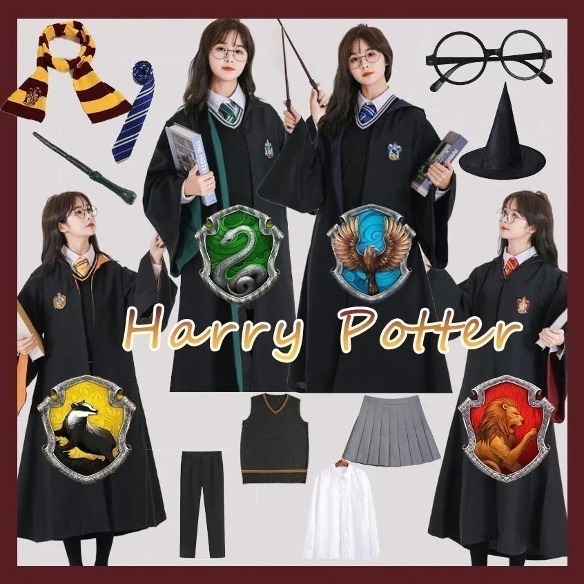 ハロウィン スーツ ハリーポッター Harry Potter 仮装 ハロウィン 制服 ハリポタ マント ローブ ニット ベスト セーター マフラー ネクタイ シャツ スカート 大人 子供 学園祭文化祭