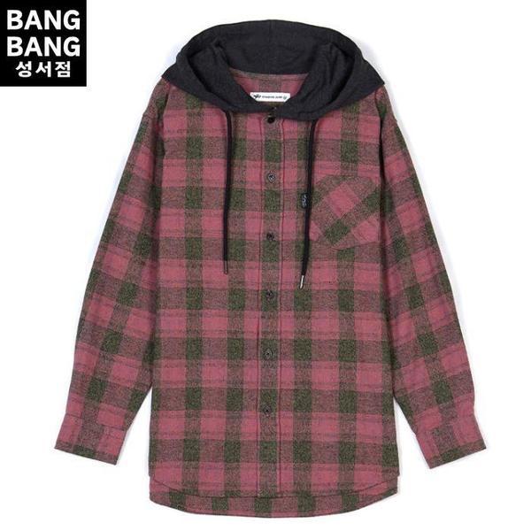 聖書 HC04 秋の女性チェック柄フード付きアウターシャツ 女の子 フランネル シャツジャケット フード付き 綿100 (S42573496)