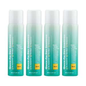 Quick-Fix Dry Shampoo 150ml X 4個 (天然ミネラルシリカ成分配合, 手軽なスプレータイプで, 水なしで髪と頭皮を清潔に保つ秘訣)
