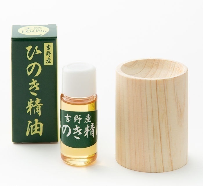 100％天然 吉野ひのき精油10ml＆ひのきディフューザーセット【2セット】アロマウッド 木製 エッセンシャルオイル ルームフレグランス 芳香剤 芳香浴 天然 自然 ナチュラル ロハス 国産