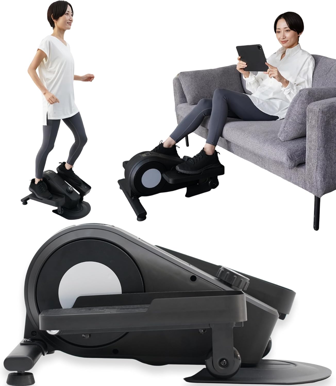 STEADY ステッパー【静音/3Way/負荷16段階/120分連続使用】ウォーキングマシン 健康器具 足踏み健康器具 有酸素運動 室内 エクササイズ フィットネス 運動器具 ST153