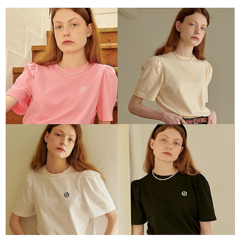 PUFF SLEEVE HALF T SHIRT 4色