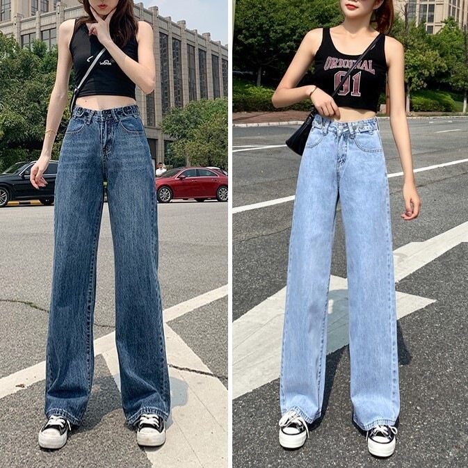 ボトムス Gパン デニムパンツ 9分丈 レギュラー丈 ロング丈 ハイウエスト 美ライン ニュアンス ベルト ウエストマーク ヴィンテージ風 ブルーデニム かわいい 大人可愛い きれいめ シンプル