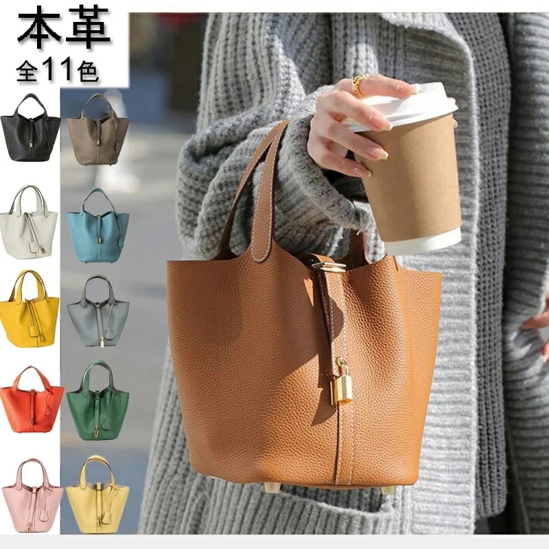 再入荷商品キューブバッグ 本革 全11色 レディース ハンドバッグ 小さめ キューブ型バッグ 牛革 キューブ型 バケツ型バッグ バケツ型 キューブ バッグ サイズSとM やわらか ソフト レザー 鞄