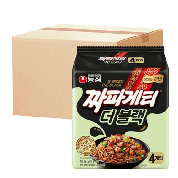 農心 チャパゲティ ザ·ブラック マルチパック 4入 x 8個