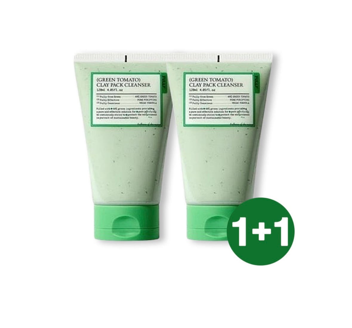 ビーガン グリーントマトクレイパッククレンザー 120ml 2個 毛穴