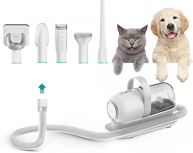 ペット用 電動バリカン P1 Pro 犬 猫美容器 ペット クリーナー 5 in 1 トリミング アタッチメント豊富