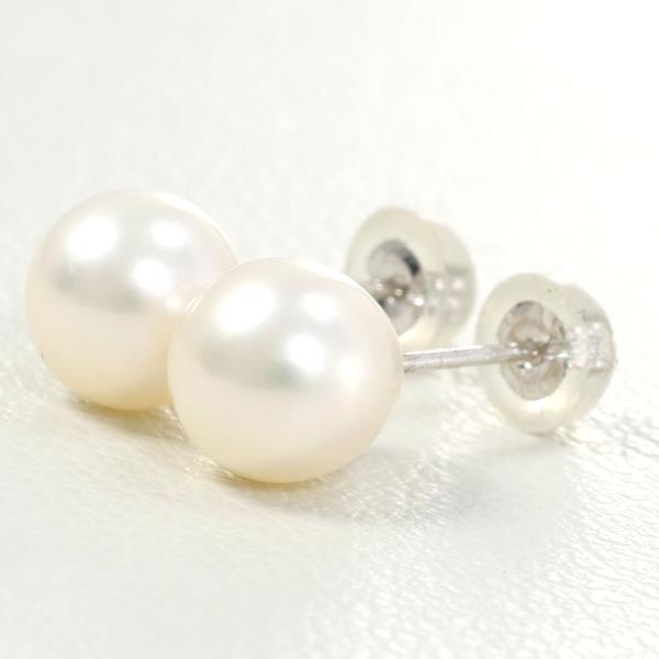 K14 14金 WG ホワイトゴールド ピアス パール 総重量約1.0g ジュエリー 中古 11,840円