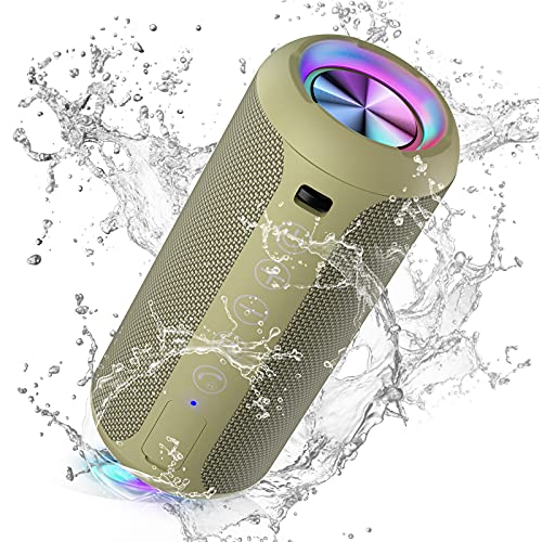 Ortizan Bluetooth スピーカー 防水IPX7でワイヤレス 24W出力ぶるーとぅーすすぴーかー ステレオのポータブルブルートゥーススピーカー 30時間連続再生 マイク内蔵/2台ペアリング