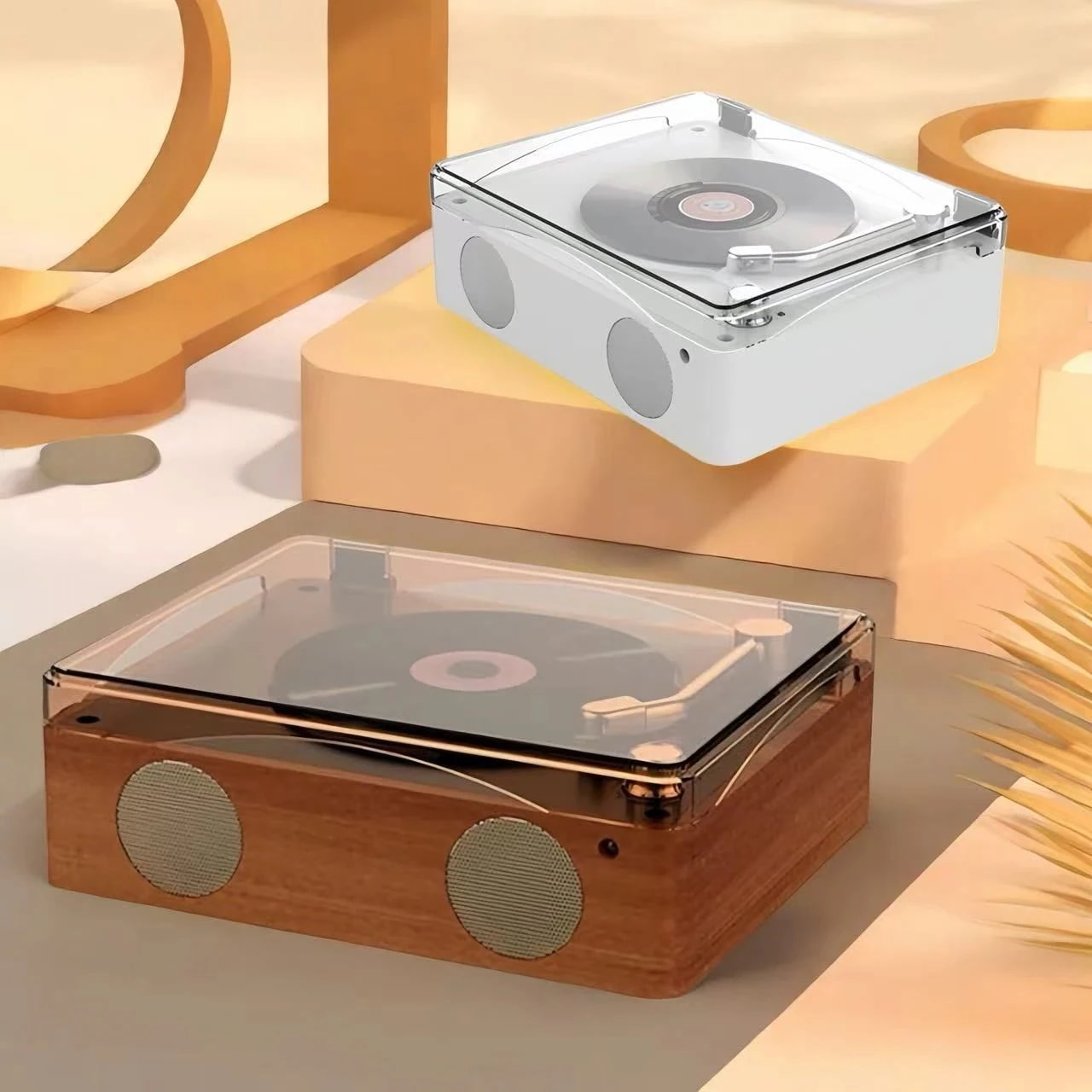 【2025新登場】レコードプレーヤー CDプレーヤー リモコン付き USBメモリ Bluetooth MP3対応 音楽 マルチプレーヤー 高音質 スピーカー レトロ U 10,147円