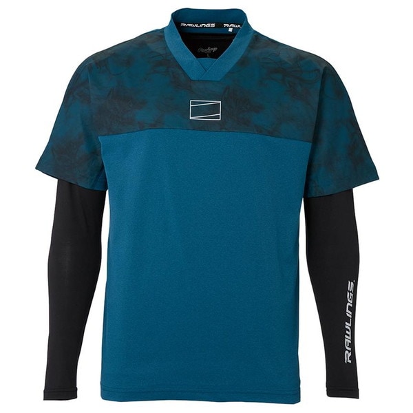 Rawlings ローリングス BLACKLABEL ブラックレーベル Vトップ レイヤードセット AUT15S01S-STBLU
