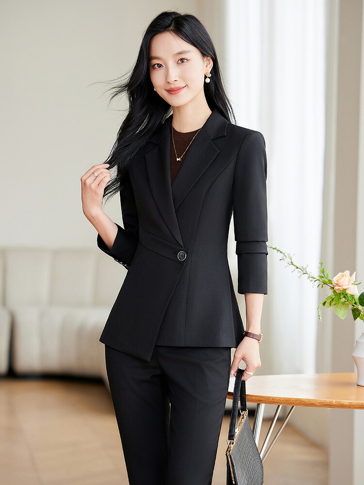 高級 スーツ セットアップ レディース 春秋 おしゃれ 通勤 休暇 美容院 デザイン感