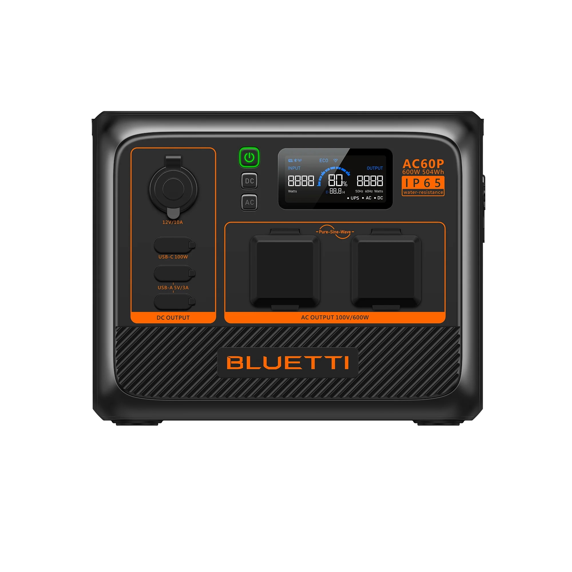 BLUETTIAC60P 小型ポータブル電源 防水 防塵モデル 504Wh600W