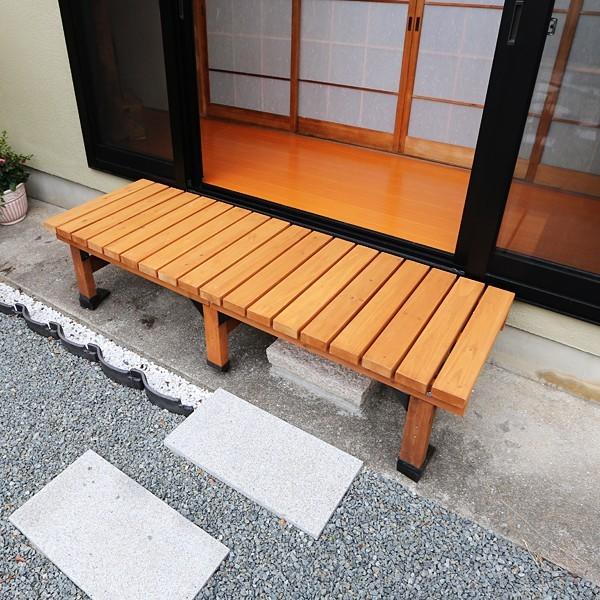 ウッドデッキ 縁側 踏み台 DIY 木製 天然木 縁側椅子 デッキ ベンチ 庭 ベランダ おしゃれ 屋外 16,238円