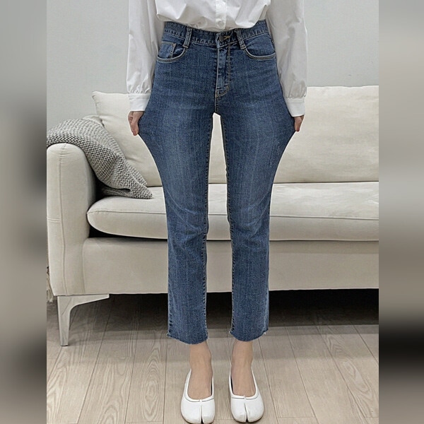 ダッフル ジーンズ(25~36)_ビッグサイズ ストレートパンツ カット スパンパンツ 5,658円