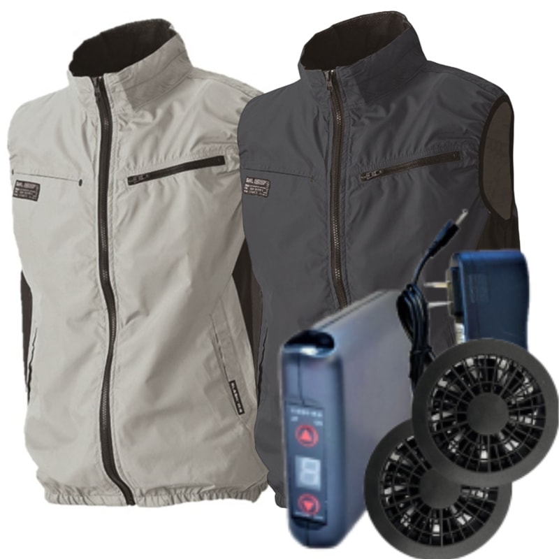 シンメン 空調ベスト 05302sob ファン付き空調ベスト 6500mAHバッテリーセット 男女兼用 ポリエステル 裏チタン ベスト 2色 4L-7Lサイズ 大きいサイズ 軽量 釣り 作業着 8,415円