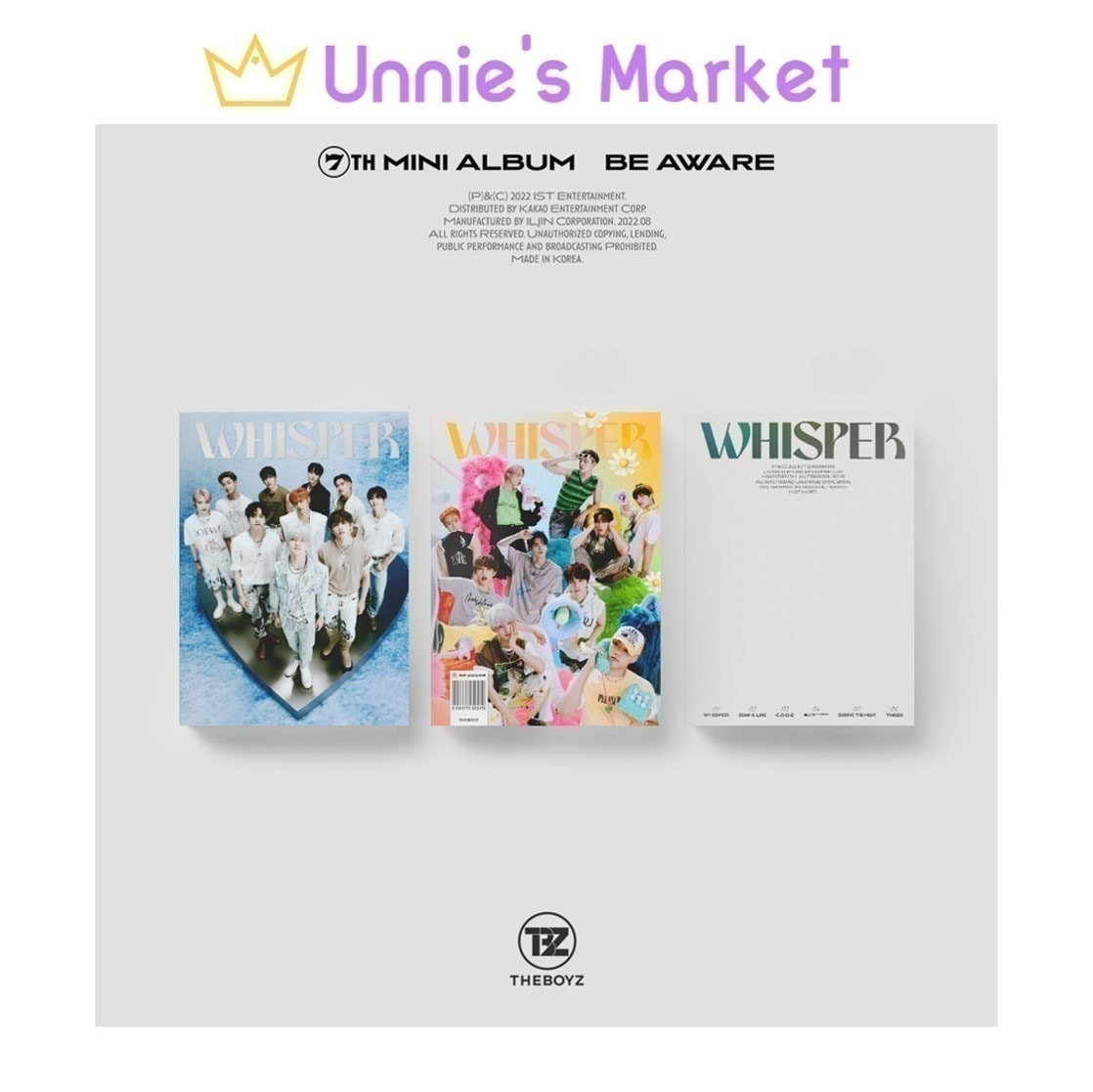 [SET] THE BOYZ [BE AWARE] 7th Mini Album