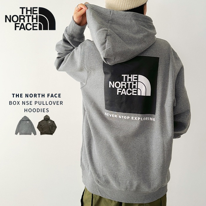 【2点購入ごと500円OFF】SALE 【国内発送】THE NORTH FACE / Box NSE Pullover Hoodie パーカー 裏起毛 スウェット 長袖 ボックスロゴ【送料無料】