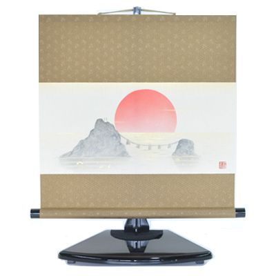 かける軸 神都の朝【盆栽 ミニ盆栽 掛軸】