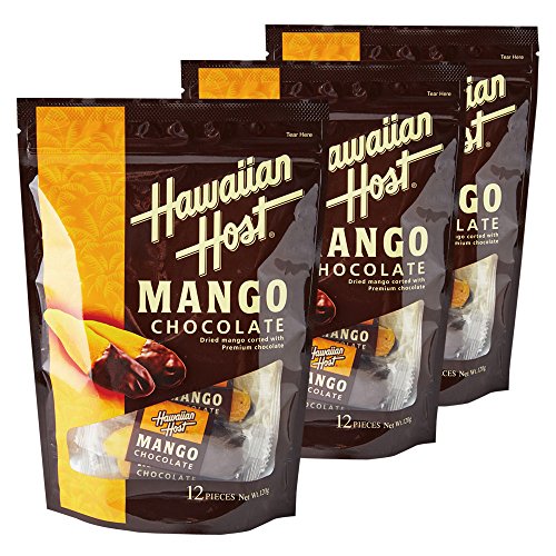 Hawaiian Host(ハワイアンホースト) ハワイお土産 ハワイアンホースト ドライマンゴーチョコレート 3袋セット
