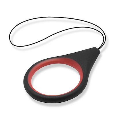 他サイト： エレコム　ELECOM　スマホ用ストラップ フィンガーストラップ イタリアンソフトレザー ブラック　PSTFHVBKの商品画像