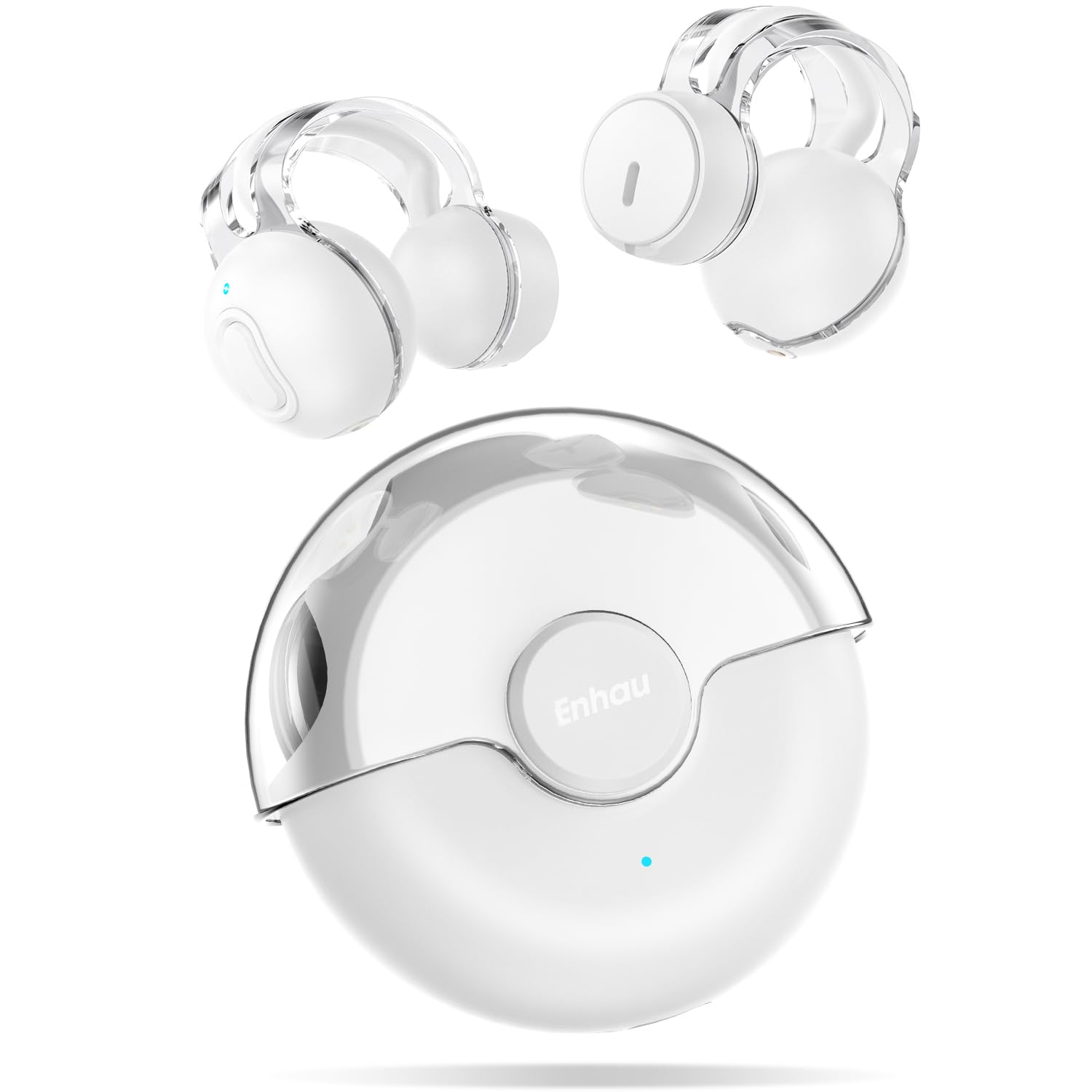 イヤホン bluetooth 『2024革新型・超軽量3.8g＆58H再生』 ワイヤレスイヤホン Hi-Fi音質 AAC/SBCに対応 小型 耳を塞がないイヤホン イヤーカフ イヤホン ワイヤレス 完