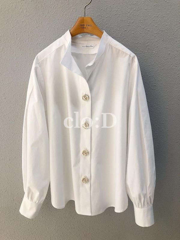 ランバンモックネックブラウス