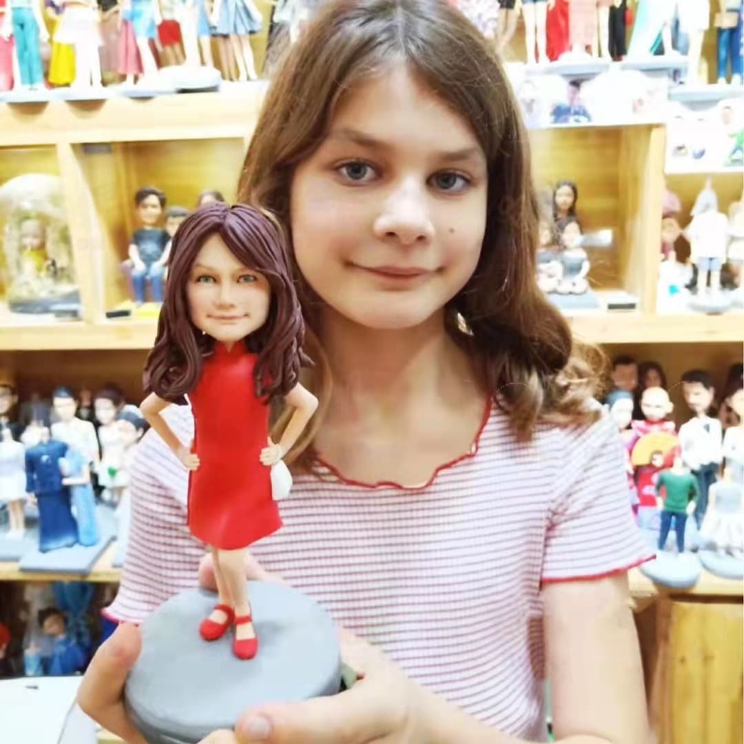 【オーダーメイド】3D肖像画 似顔絵 人形 フィギュア 彼氏 彼女 誕生日 ケーキトッパー 記念日 カップル 友達 プレゼント