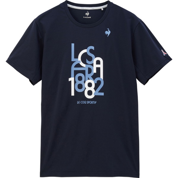 le coq sportif ルコック テニス メンズ ロゴプラクティスシャツ テニス QTMXJA05-NV 半袖