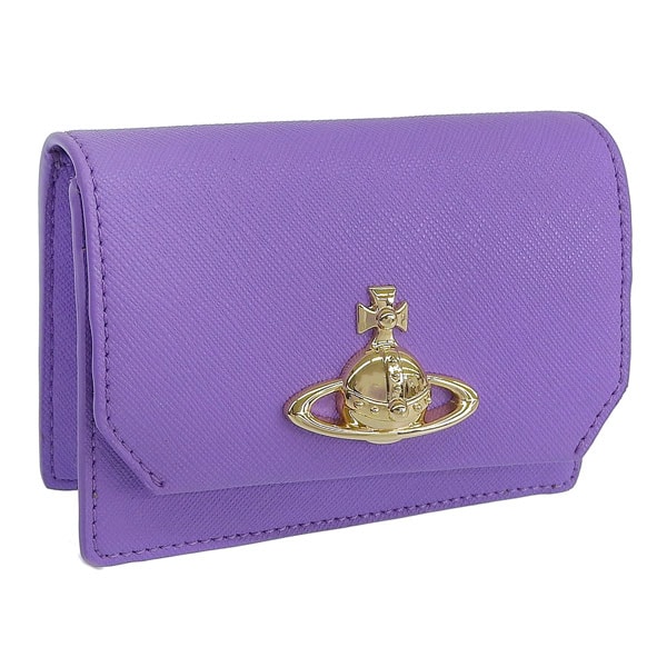 ヴィヴィアンウエストウッド 名刺入れ レディース カードケース アウトレット サフィアーノ パープル BUSINESS CARD HOLDER 5115002DWS000BJ405 VIVIENNE 21,800円