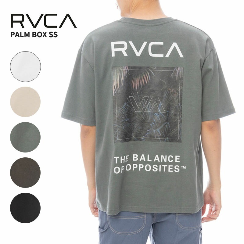 ルーカ メンズ 半袖Tシャツ RVCA PALM BOX SS Tシャツ BF041-250 カットソー 春 夏 サーフ スケーター 5,421円