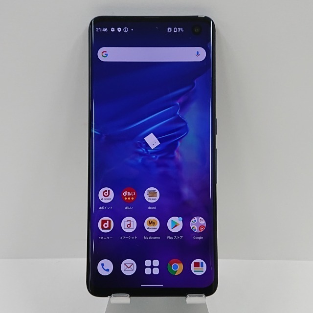 arrows 5G F-51A docomo ネイビーブラック 送料無料 本体 c02613 【中古】