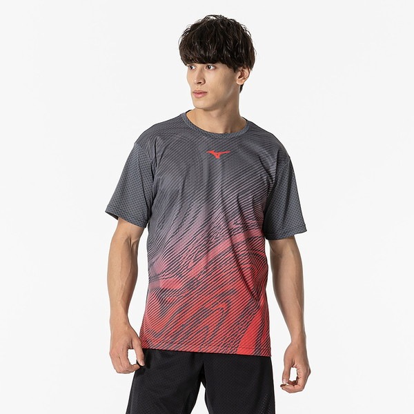 MIZUNO ミズノ 汗処理／通気 ドライエアロフローキープライトゲームシャツ ラケットスポーツ ユニセックス ゲームウエア メンズ 62JAB00016