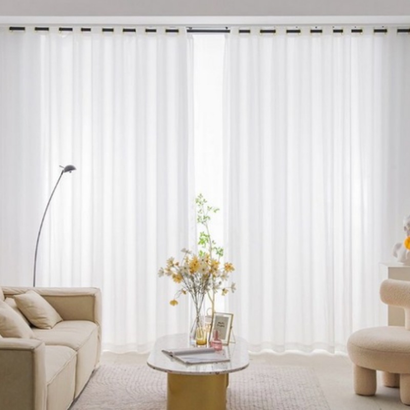 韓国リビング シフォンカーテン 内カーテン 2Pセット 3size 5,796円