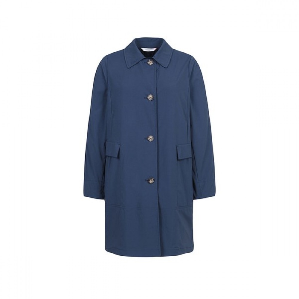 [クロコダイルレディ] ダークブルーベーシックカラーカジュアルコートCLCMCT102