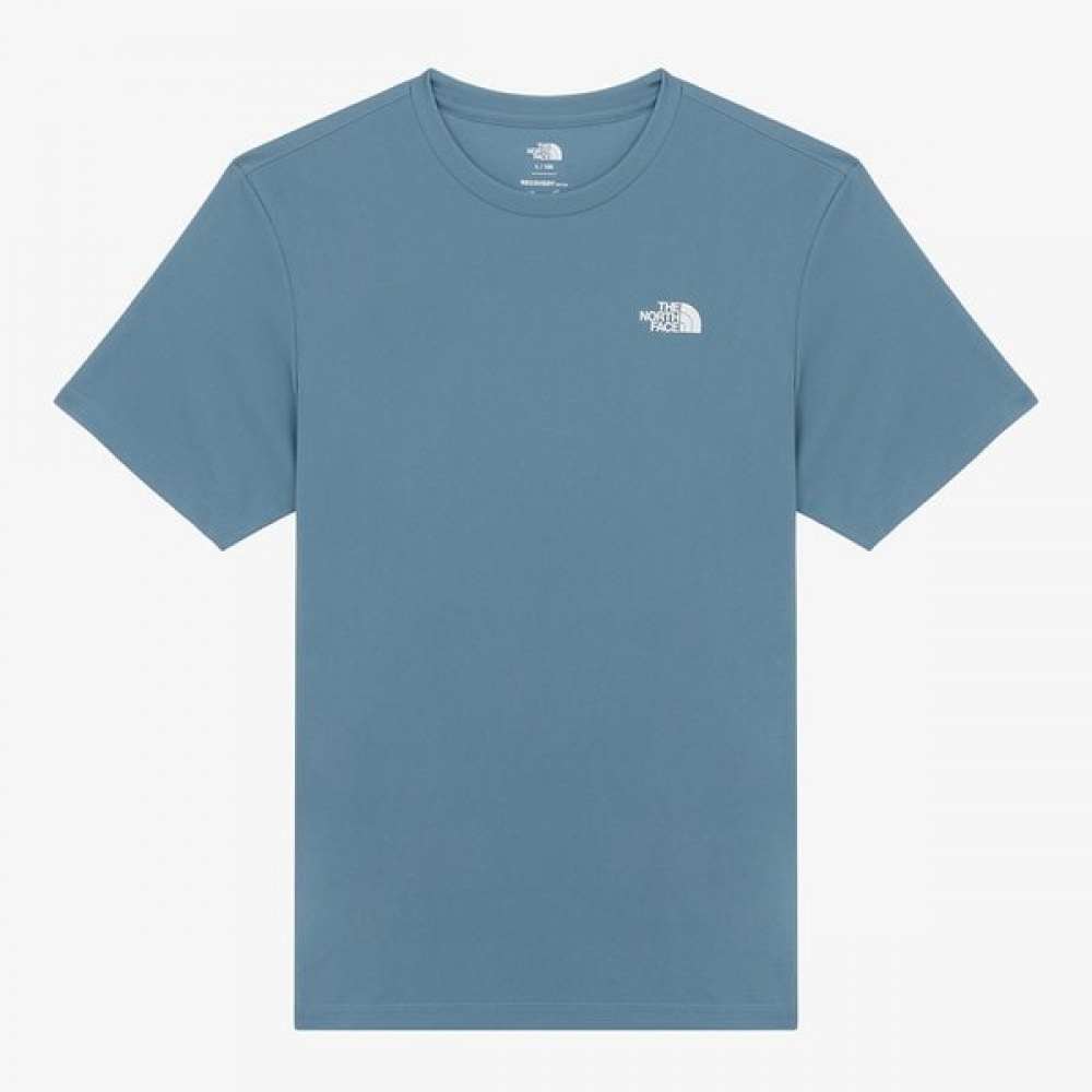 [ノースフェイス公式] NT7UR20C メンズリカバリー半袖Tシャツ_グレイッシュブルー