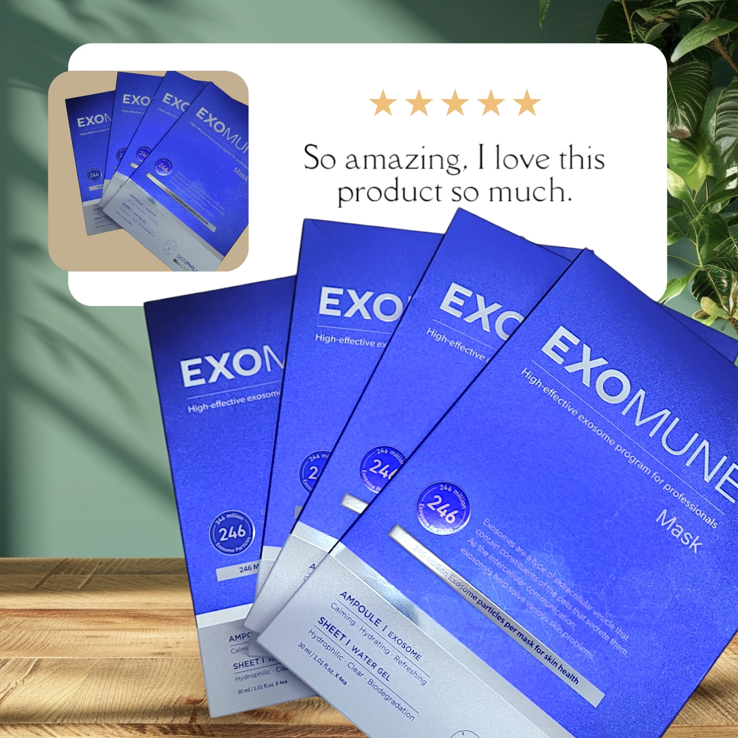 エクソミューン 3+1(4box)「エクソミューンマスク」 プロ用 マスクパック 4ea, 水分を含んだ特許取得済みのウォーターゲルシート