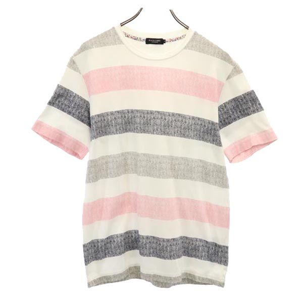 三陽商会 ボーダー柄 半袖 Tシャツ M 白系 メンズ