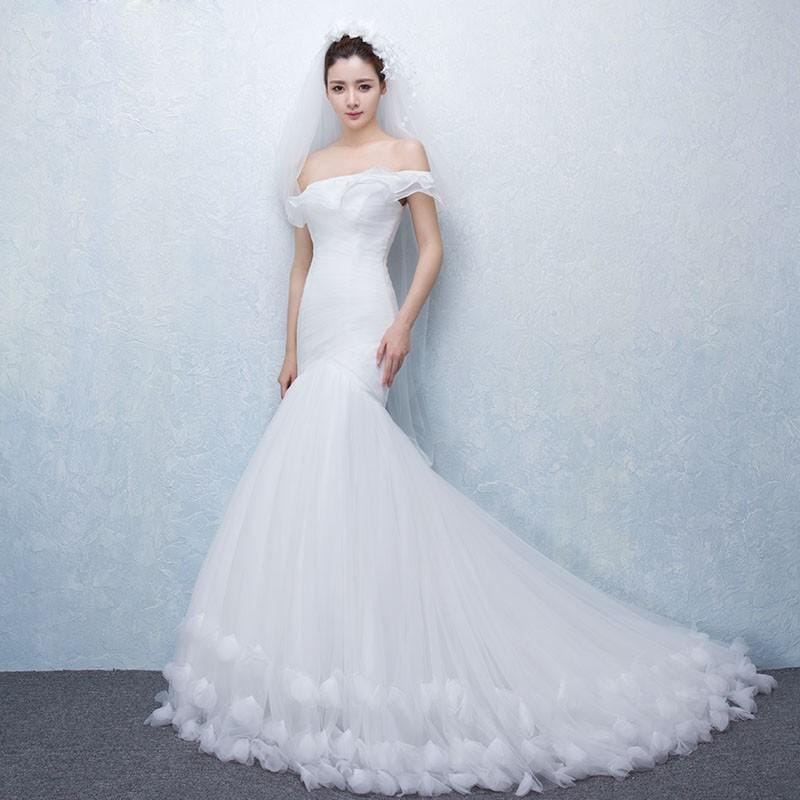 マーメイドドレス ウエディングドレス 安い ロングドレス 結婚式 ブライダル ウェディングドレス 二次会 マーメイドラインドレス 花嫁 ブライダル 大きいサイズ