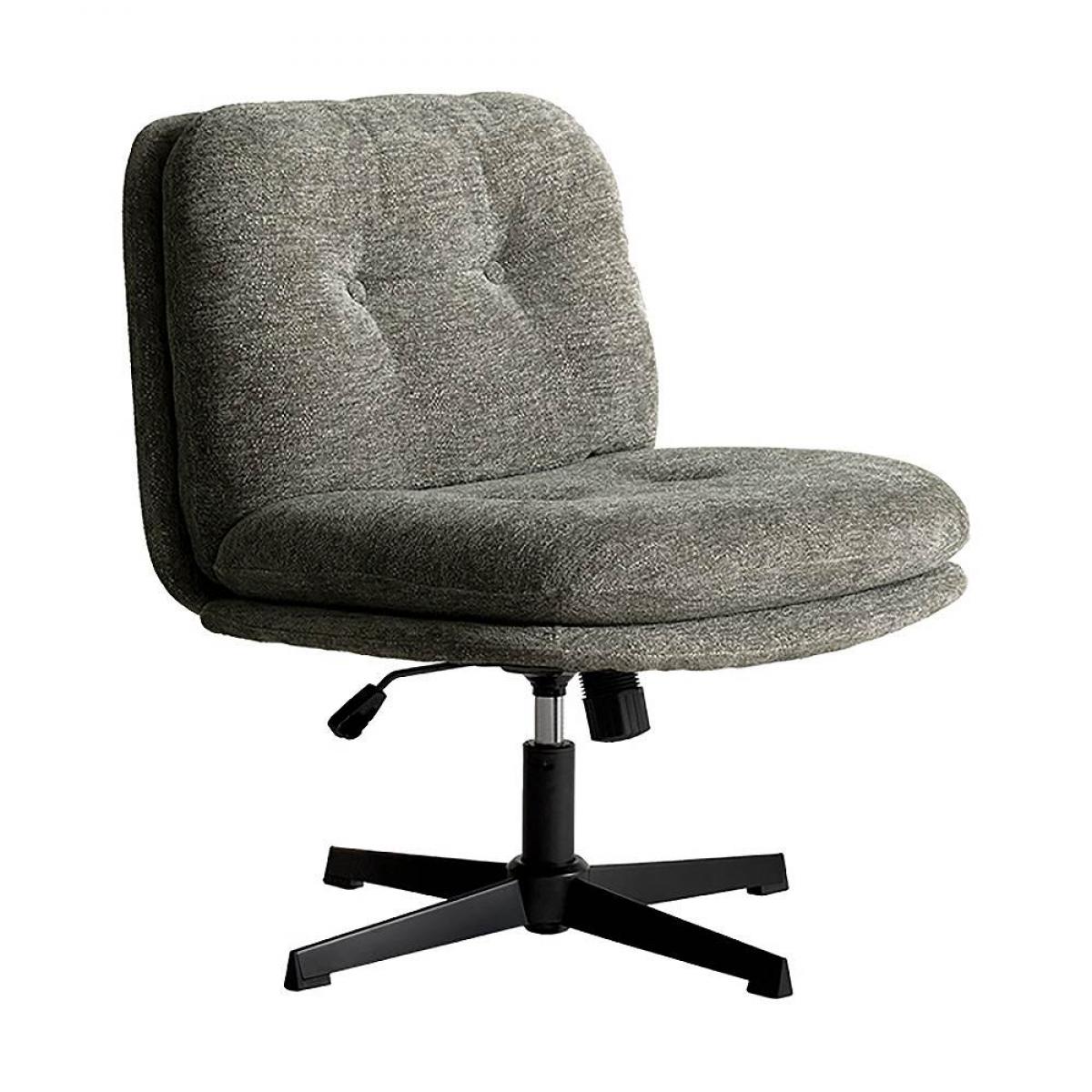 【I】宮武製作所 ラウンジチェア Anela（アネラ） グレー CH-A6580 お客様組み立て イス ふわふわ ロッキング機能 昇降