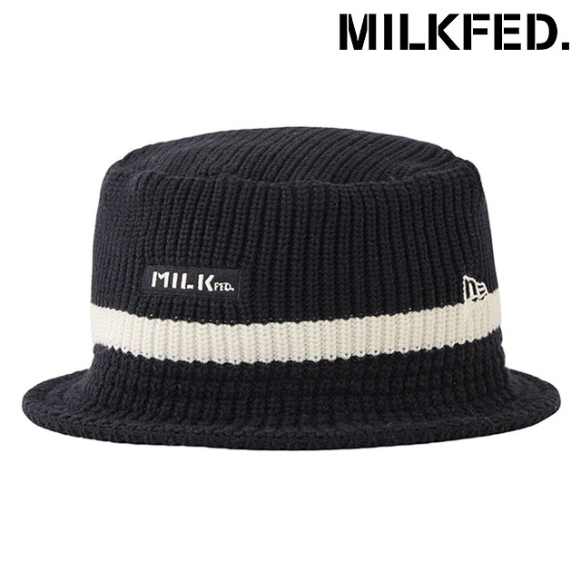 メール便 コラボ ニューエラ バーニットハット [103252051003] レディース 帽子 フリーサイズ ニット帽 BLACK 正規取扱店