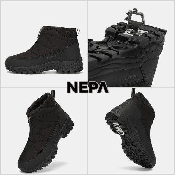 女性用 履きやすいショートダウンブーツ 撥水 氷道 登山 アイゼン 7L87685