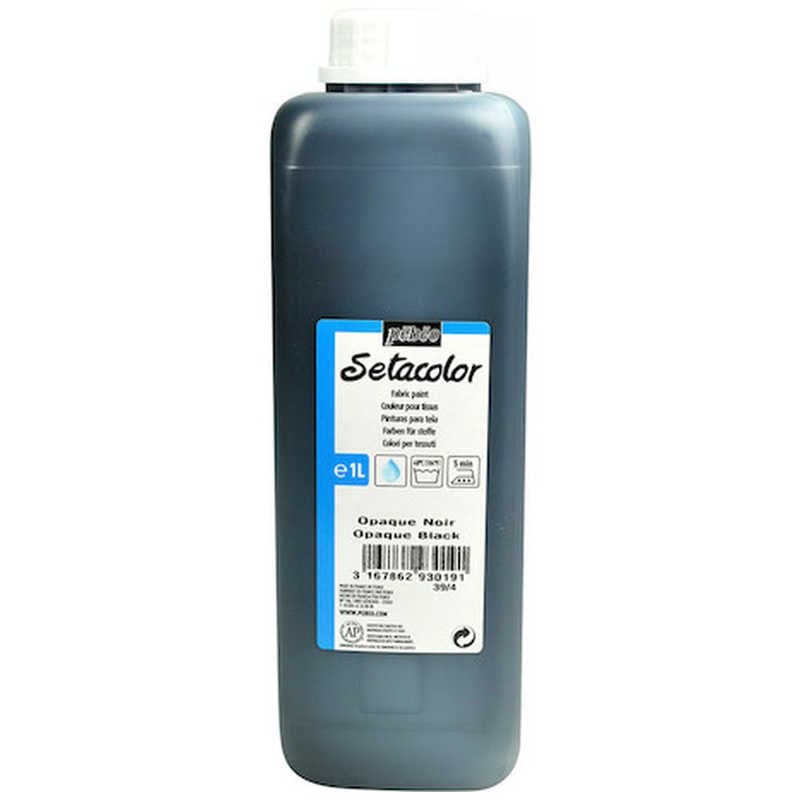 ペベオジャポン　布用水性アクリル絵具 不透明色 1L セタカラー ブラックレーキ　293019