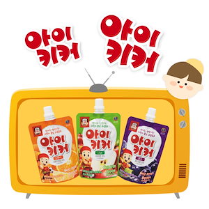 アイキッカー 混合味(100ml) 韓国食品 子供飲料 おやつ 子供用 リンゴ ぶどう オレンジ