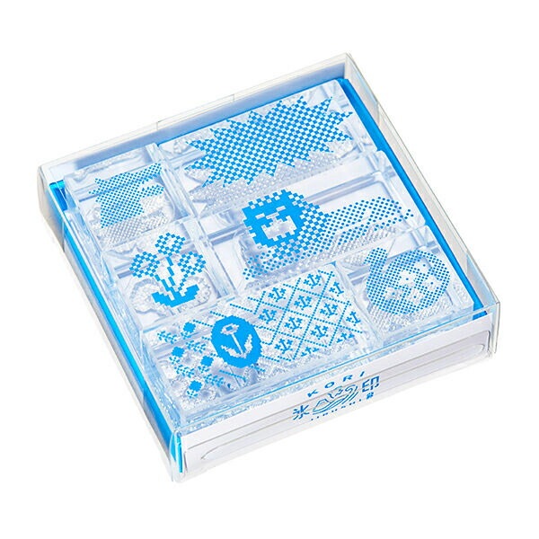 （まとめ買い）透明スタンプ 氷印 6個セット（小/大各3個入） ドットセット CLSS-002 [x3]