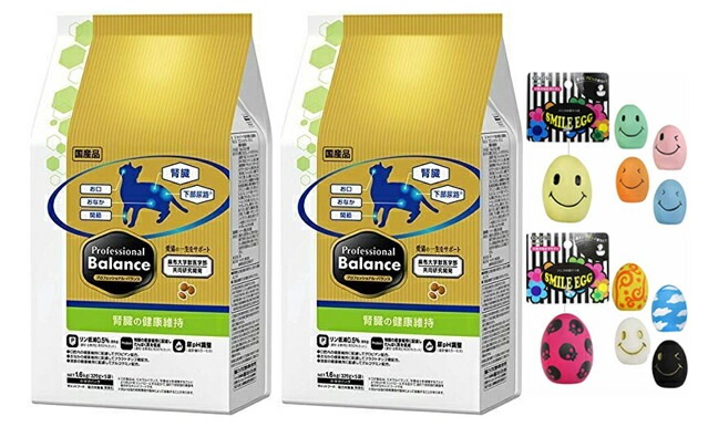 プロフェッショナル バランス腎臓の健康維持 1.6kg 2個セット【犬想いオリジナルスマイルエッグセット】