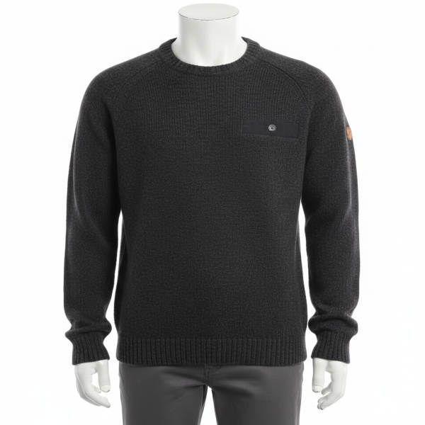 FJALLRAVEN 生産 メンズ ラダ ラウンドネック セーター Black 84139550 Lada Round-neck Sweater M 827058
