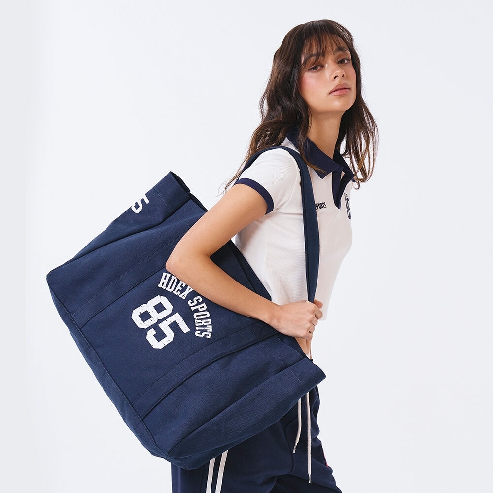 エイチデックス スポーティ コットン ビッグ ショルダーバッグ (ネイビー) 11,046円